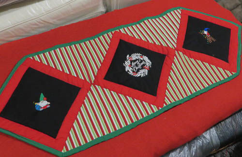 Christmas Quilted Table Runner