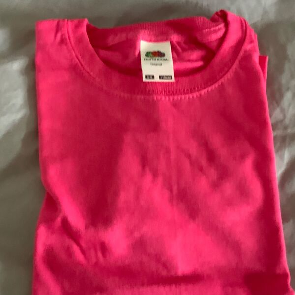 Fuchsia embroidered t-shirt 5/6 Fuchsia t-shirt 5/6