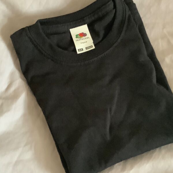 Black embroidered t-shirt 7/8 Black t-shirt 7/8
