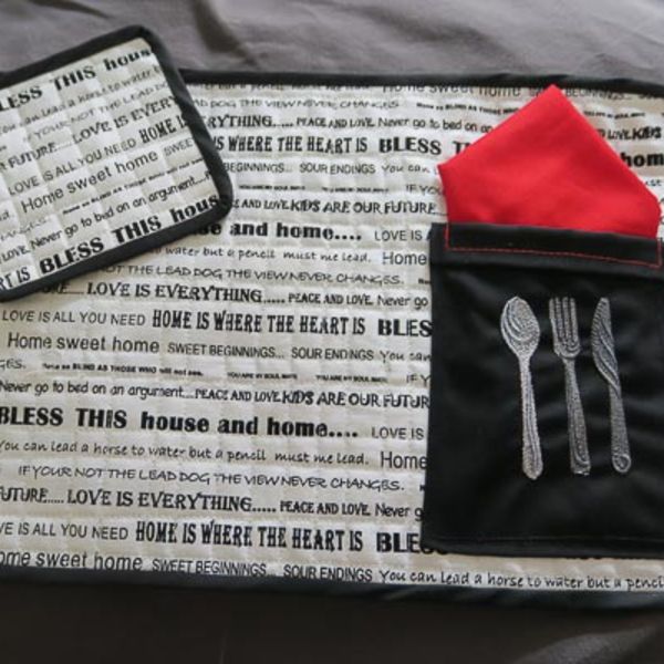 Modern Dining Table Mats, set of 6