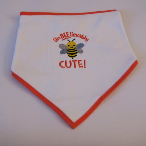 Embroidered baby bib
