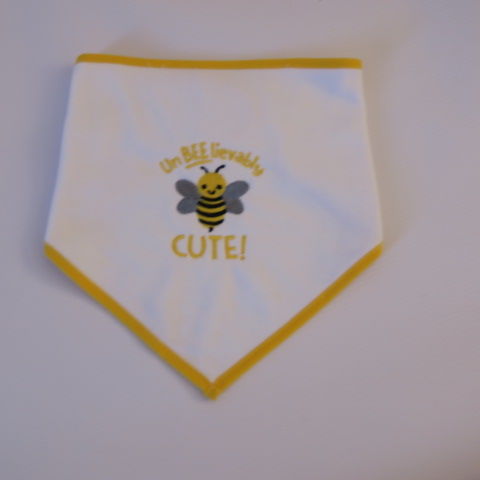 Embroidered baby bib