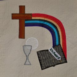 The other side of the alter frontal for the school chapel at DSG, Grahamstown, South Africa