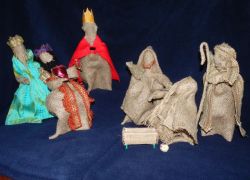 Nativity Hessian Dolls