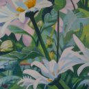 Daisies and Dahlias - acrylic