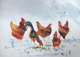 Frosty wind made moan - Watercolour