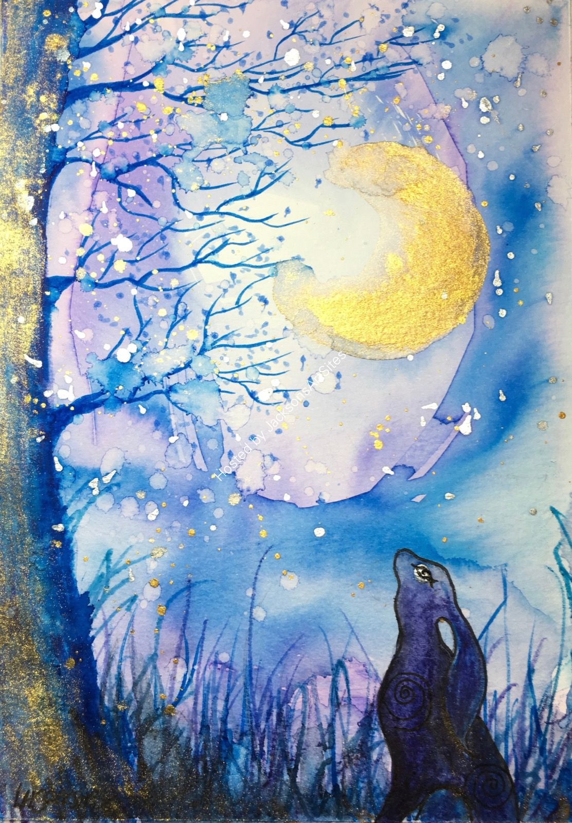 Moon Gazing Hare SOLD