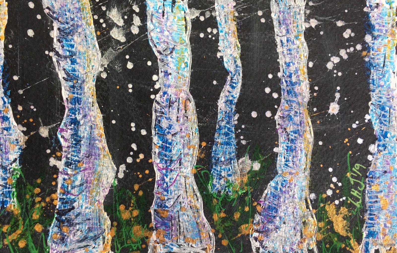 Birches in Witching Hour