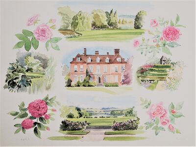 cameos, house , garden and roses