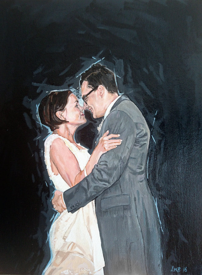 First Dance Portrait Painting