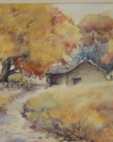 Autumn Cottage, Watercolour