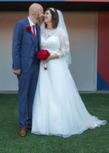 DAVE AND GEMMA AT BRISTOL CITY FC, ASTON GATE