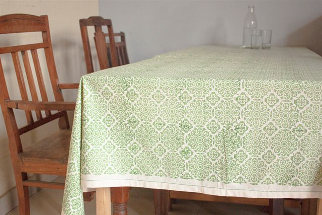 1415247-Hand Block Printed Tablecloth