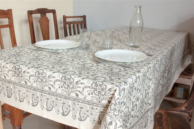 1415248-Hand Block Printed Tablecloth