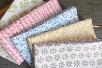 1415256 to 1415260-Hand Block Printed Organic Cotton Napkins