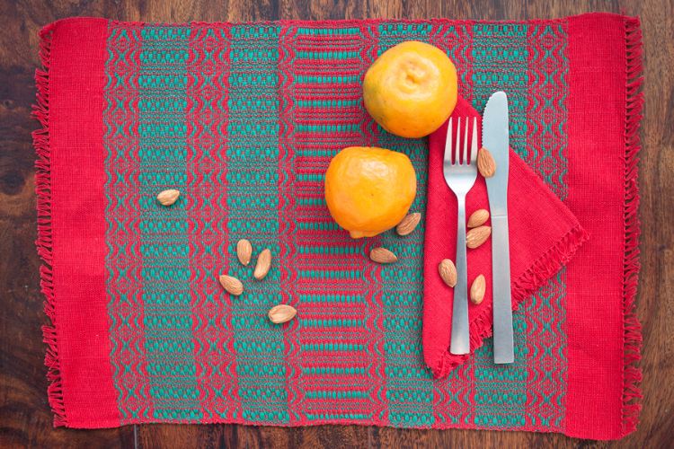 2518286 Hand Woven Cotton Placemat & Napkin Set