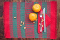 2518286 Hand Woven Cotton Placemat & Napkin Set