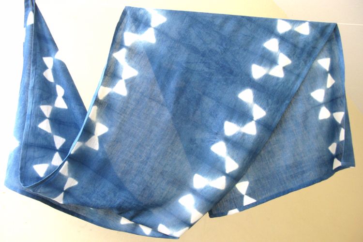 2822501-Indigo Cotton Scarf