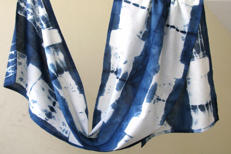 2822503-Indigo Cotton Scarf