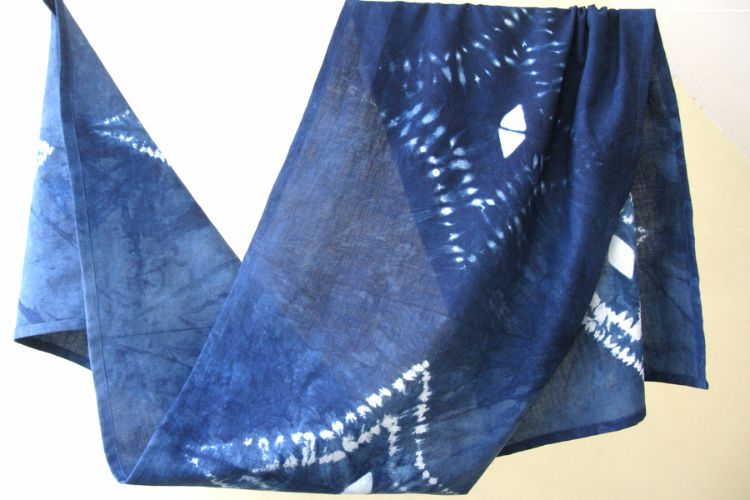 2822504-Indigo Cotton Scarf