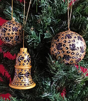 Papier-mâché Christmas Tree Decorations 2314366, 367, 368