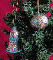 Papier-mâché Christmas Tree Decorations 2314374, 375