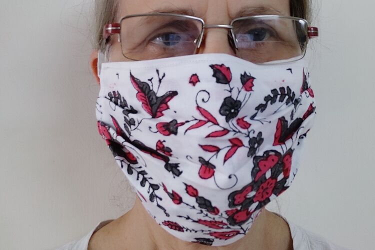 Floral Print Mask