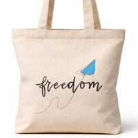 Canvas Tote with Zip and Pocket