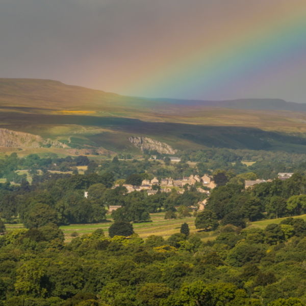 Rainbow over Middleton-in-Teesdale