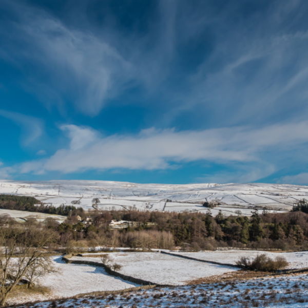 Big Winter Sky over Bowlees