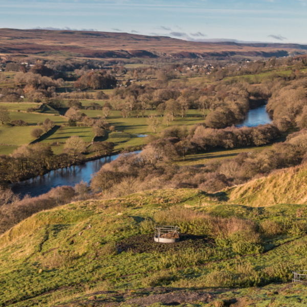 Teesdale from Whistle Crag in Autumn