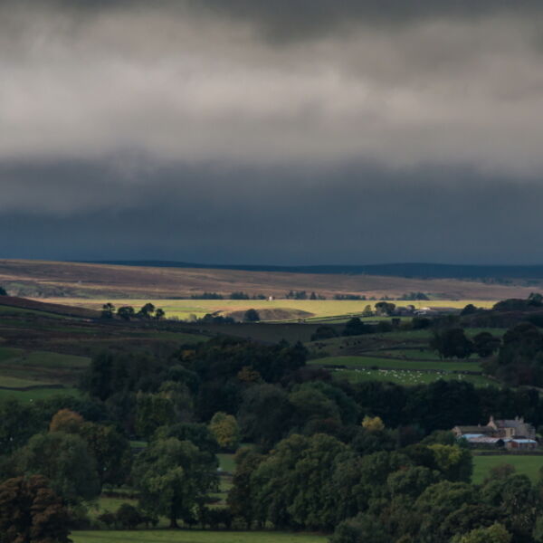 Grassholme Dam in Dramatic Light