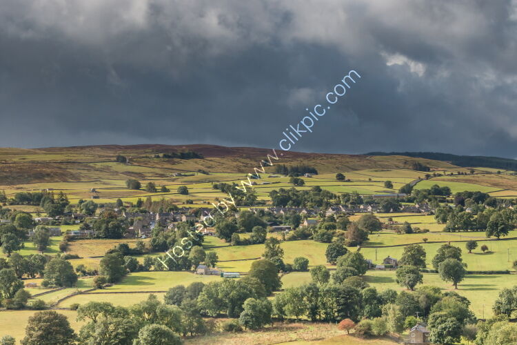Mickleton from Whistle Crag in Dramatic Light