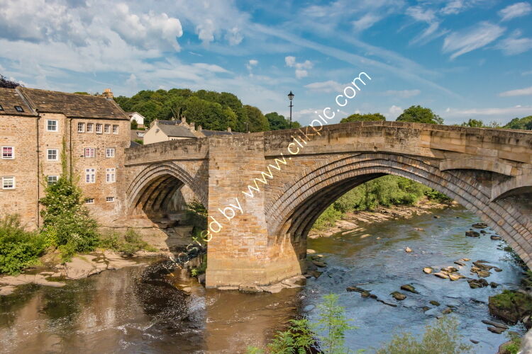 The County Bridge and River Tees, Barnard Castle
