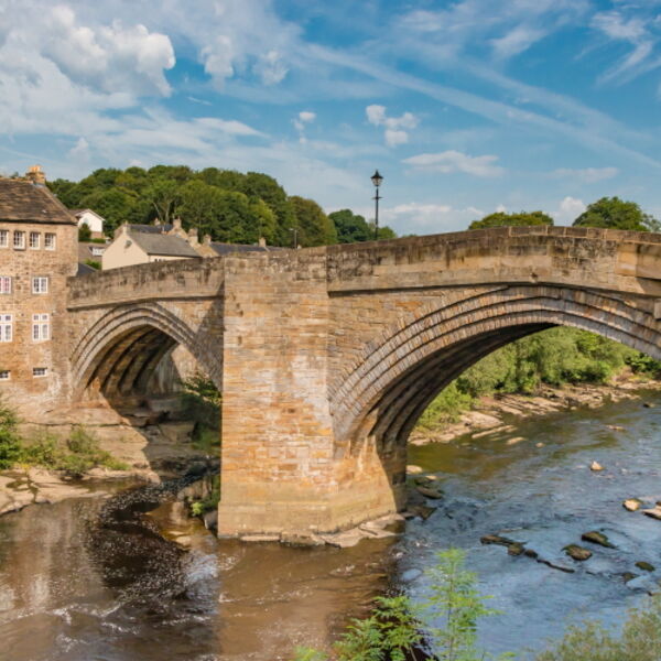 The County Bridge and River Tees, Barnard Castle