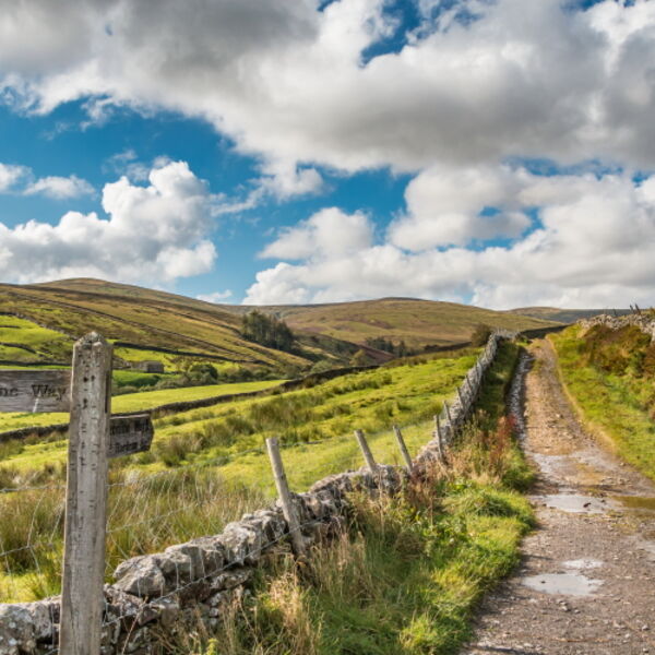 The Pennine Way down from Great Shunner Fell