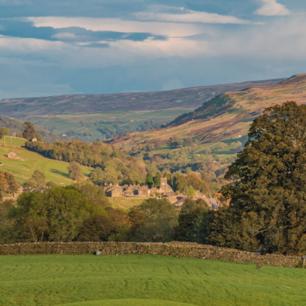 Evening Light on Muker, Swaledale