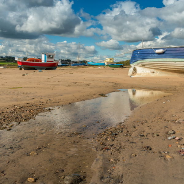 Alnmouth Harbour at Low Tide