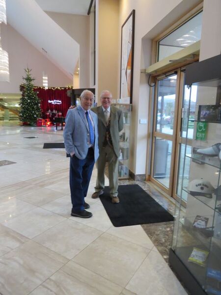 The Greeters were poised ready to welcome everyone