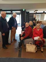 Waiting for the auditorium to open