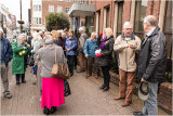 Waiting to start our stroll to the pub - David Warburton chatting to Stephen Barnett