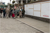 The first group starting their tour