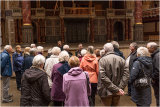 Group Two being given a description of what it was like during a performance in the 17th Century