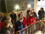 Inside The Royal Entrance, with the Royal Retiring Room behind everyone