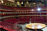 The Hall was set up for a Cirque du Soleil performance in the evening