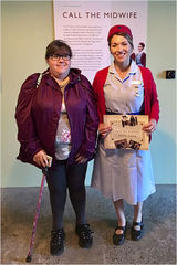 The Guides were dressed as Midwives from the series