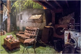 No, it's not my backyard - it is the set for the play!t