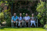 David Comber, David Hocken with John & Doreen Tessier in a nice shady spot