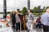 Stephen Barnett talking to Dilys Ellerton and Steve, our coach driver