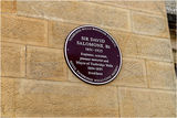 The plaque commemorating Sir David Salomons